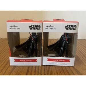 Hallmark Ornament Star Wars Darth Vader with Lightsaber 2021 (Lot of 2) NEW